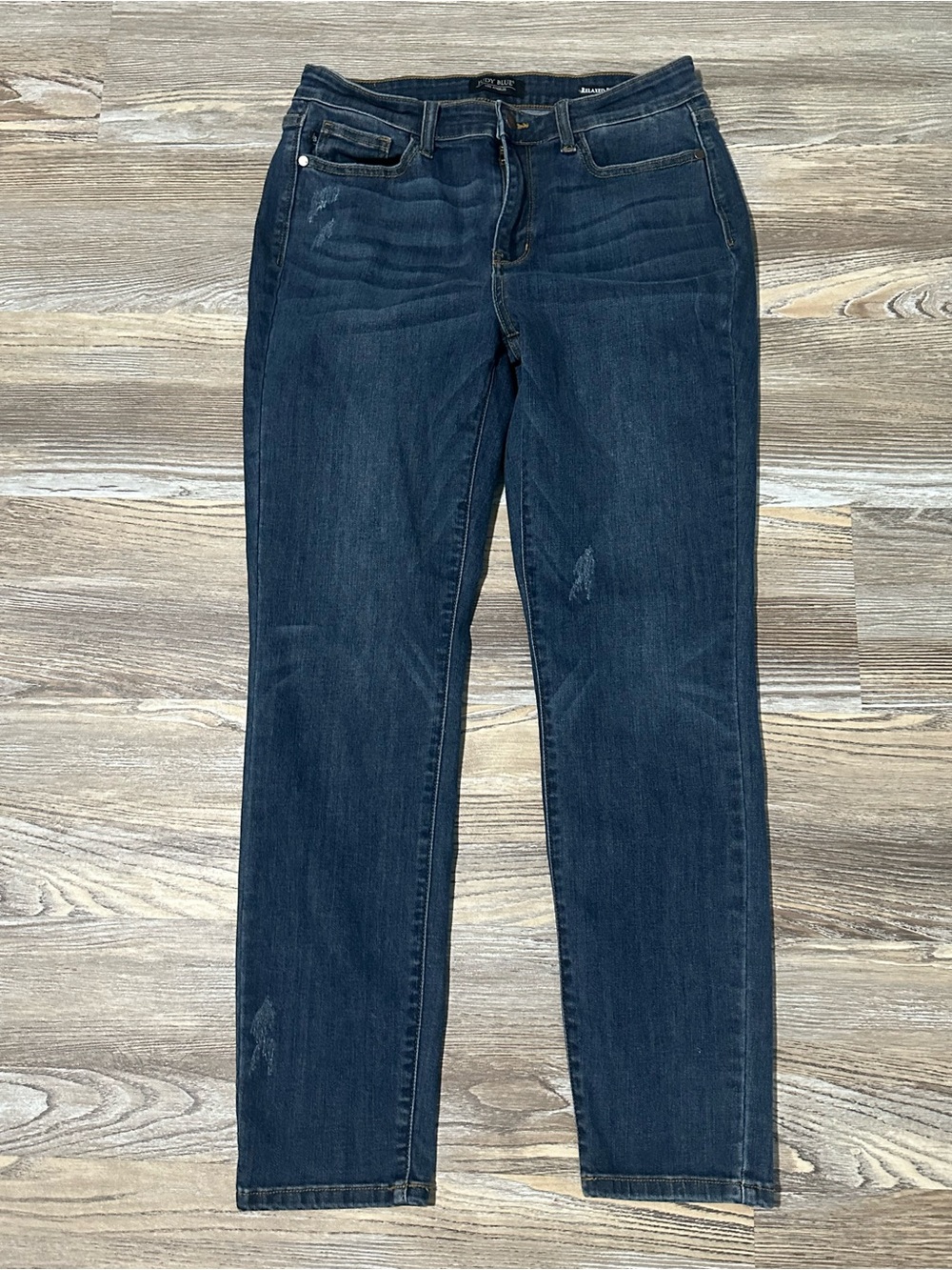 Judy Blue Women's Dark Blue Straight-Leg Jeans